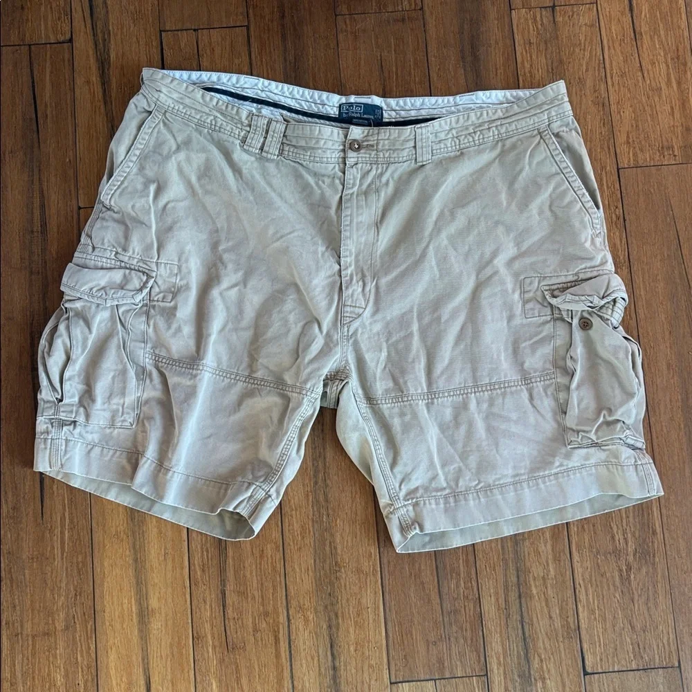 Ralph Lauren Polo Big Man Men’s Khaki Chino Shorts Size 50B Big - Picture 2 of 10